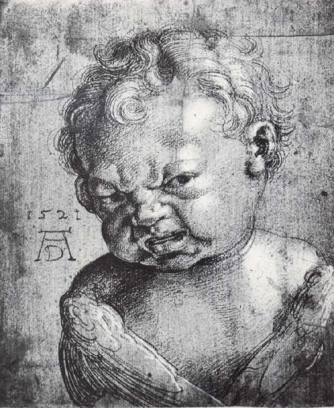 Albrecht Durer Head of a Weeping cherub Norge oil painting art